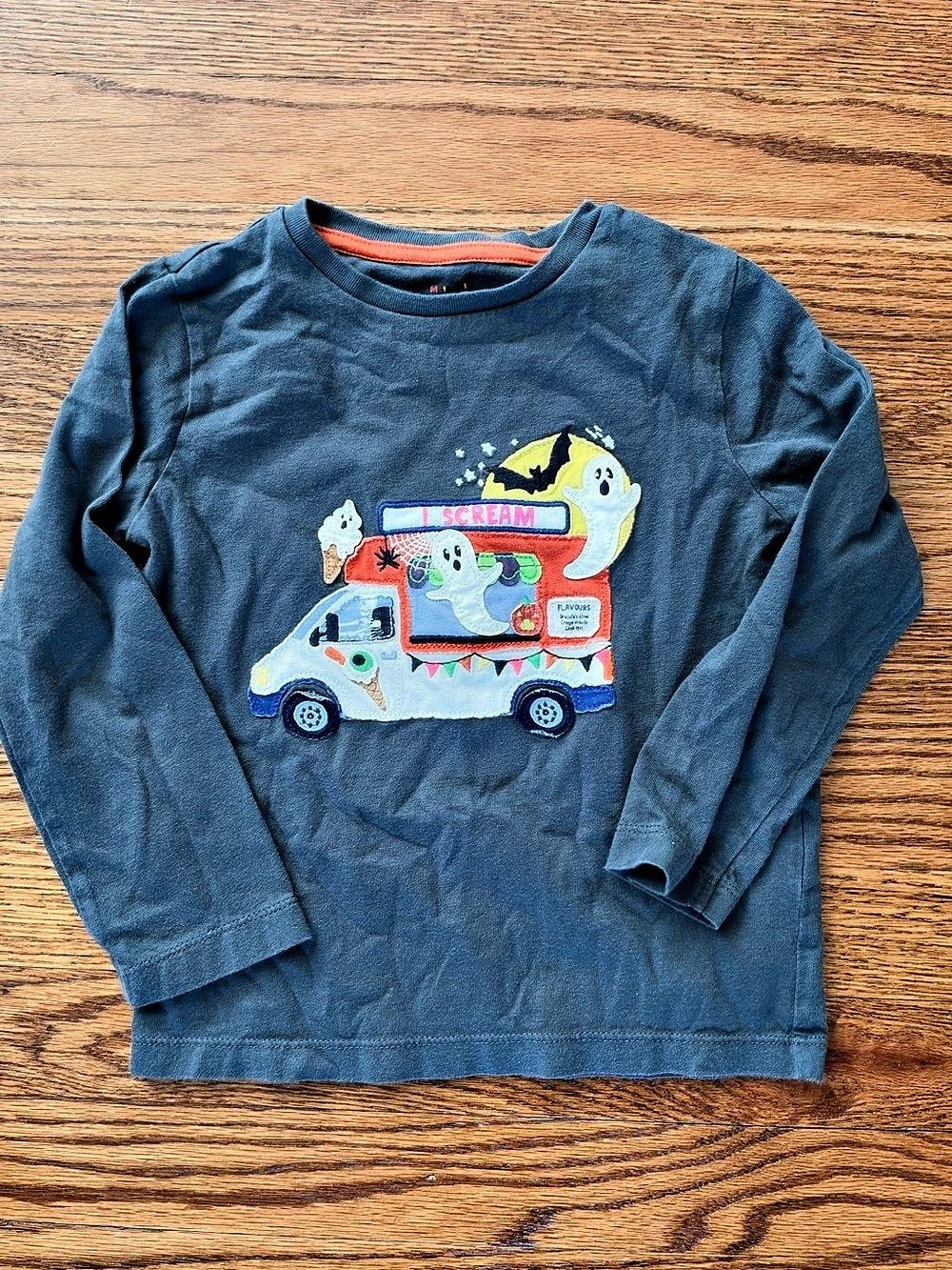 Mini Boden Halloween I Scream Truck Shirt